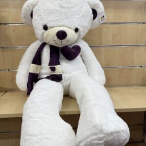 Pluszowy Miś z Szalikiem i Sercem – 115 cm