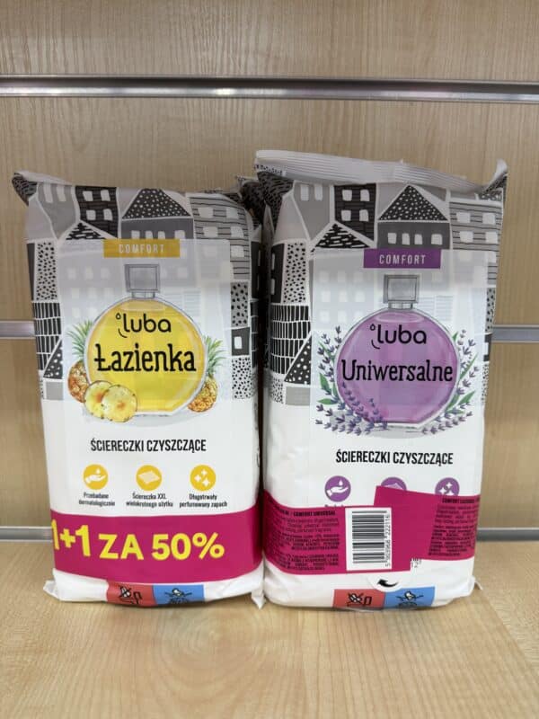 Luba Ściereczki Czyszczące – Zestaw Dwupak (Łazienka i Uniwersalne)