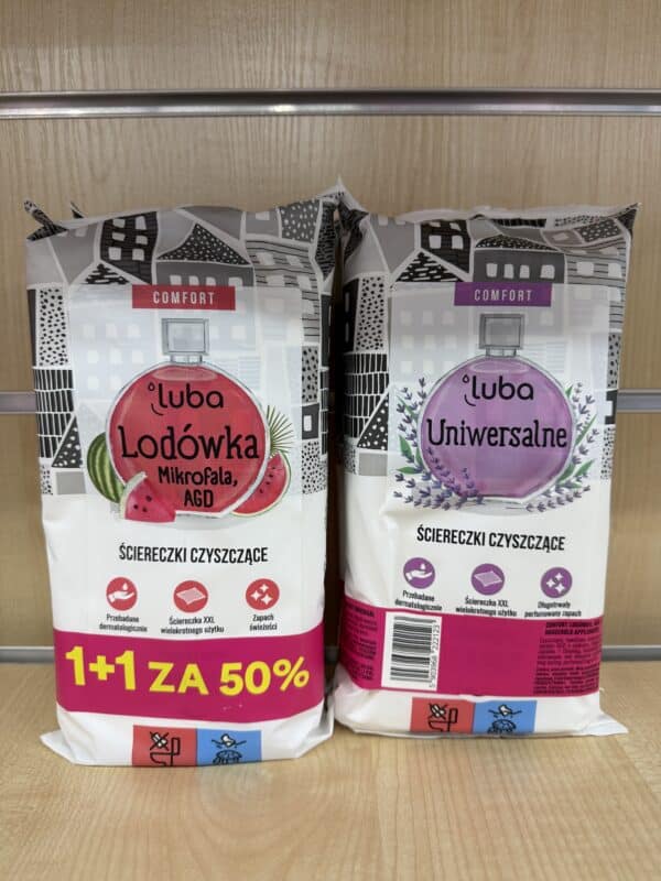 Luba Ściereczki Czyszczące – Zestaw Dwupak (Lodówka i Uniwersalne)
