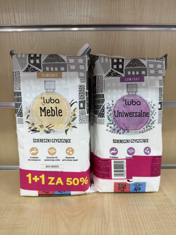 Luba Ściereczki Czyszczące – Zestaw Dwupak (Meble i Uniwersalne)