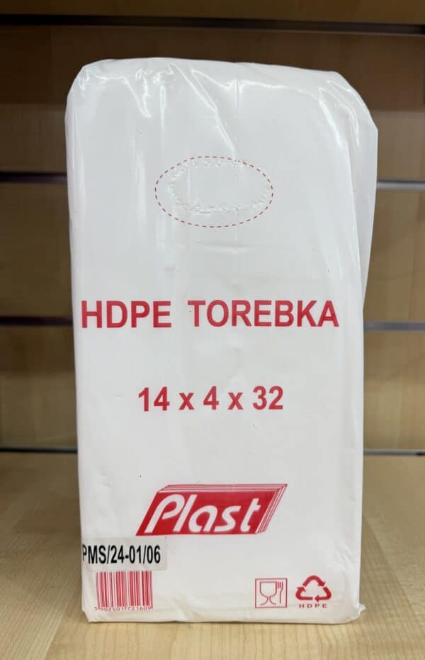 Torebki HDPE 14x4x32 cm – Plast