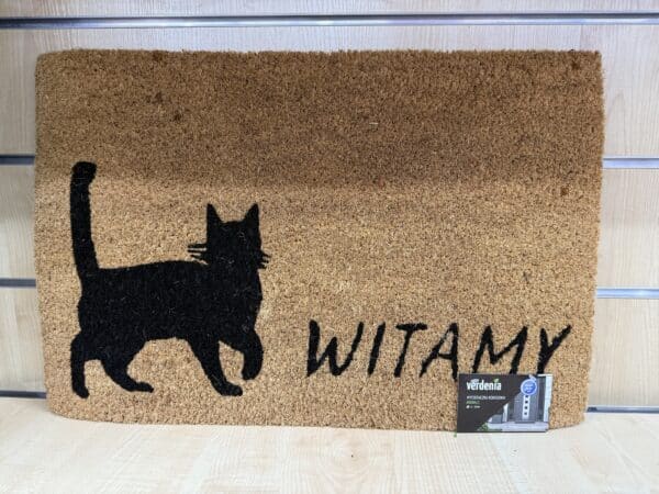 Wycieraczka Verdenia „WITAMY” z kotem – ciepłe powitanie
