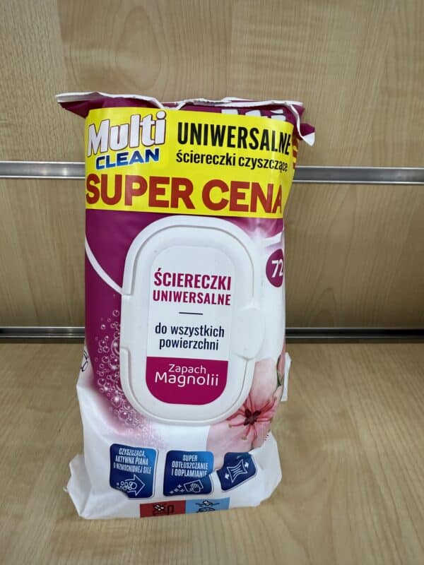 Multi Clean – Uniwersalne Ściereczki Czyszczące (72 szt.) – Zapach Magnolii