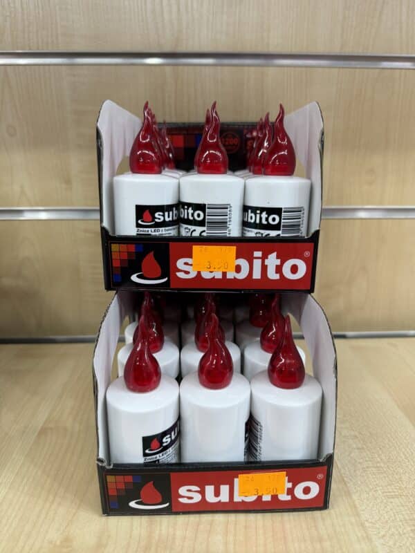 Znicz LED Subito – klasyczny czerwony płomień