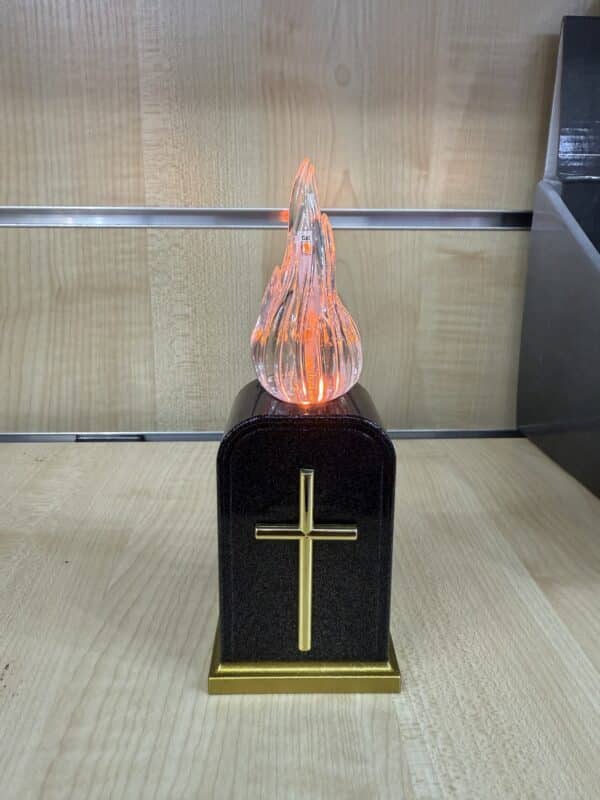 Lampka LED Memorial z efektem żywego płomienia – Cortina - obrazek 2