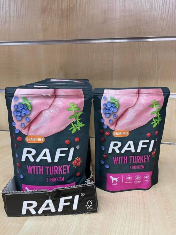 Rafi karma mokra dla psa z indykiem 300 g