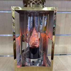 Znicz latarnia złota 32 cm