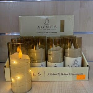 Wkład elektryczny LED 12,5 cm z bateriami