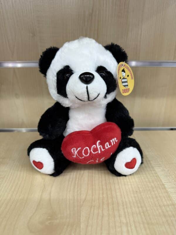 Pluszowa Panda z Serduszkiem „Kocham Cię”