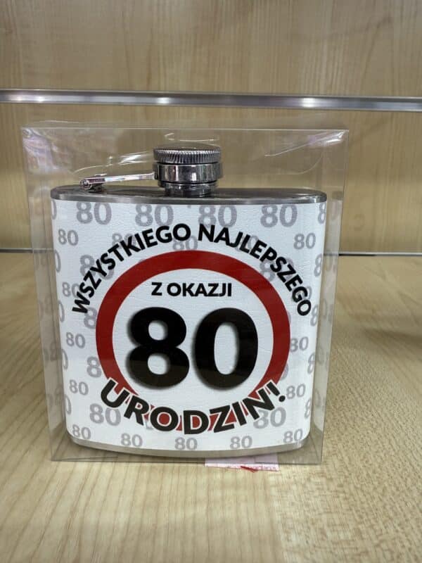 Piersiówka na 80 Urodziny