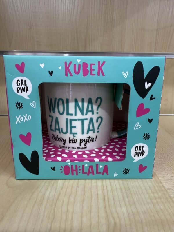 Kubek "Wolna? Zajęta?"