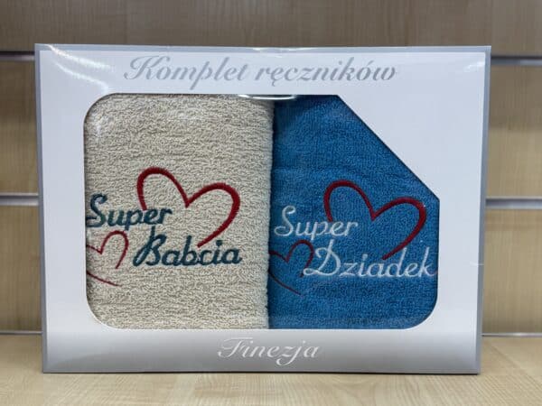 Ręczniki dla Babci i Dziadka, wymiary 50X90