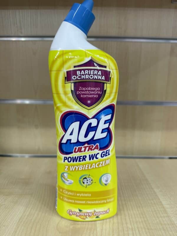 Ace Ultra Power WC Gel z wybielaczem – niezawodna ochrona i czystość