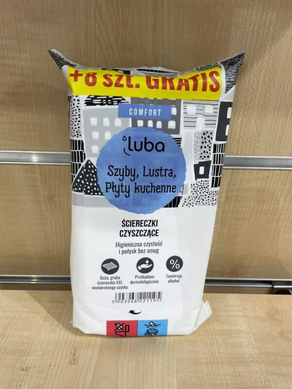 Luba Ściereczki Szyby Lustra Płyty Kuchenne