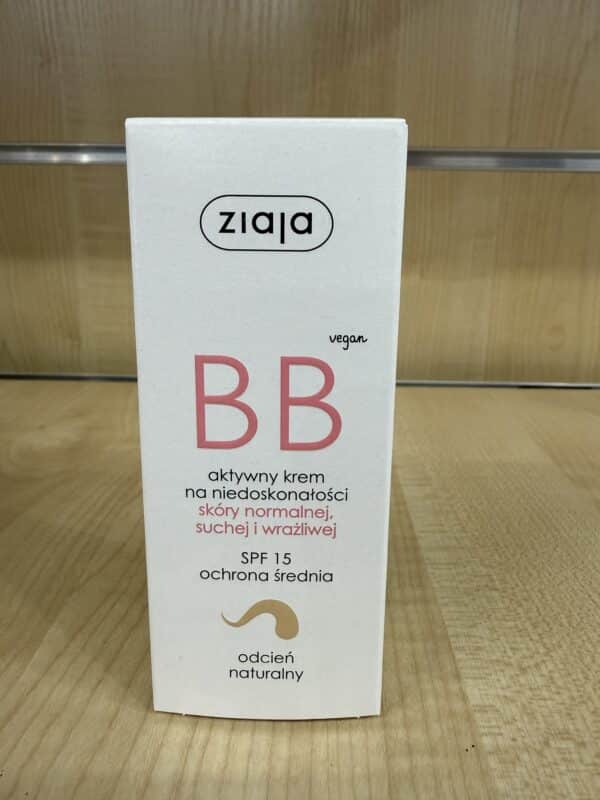 Ziaja BB - Aktywny Krem na Niedoskonałości SPF 15 (Odcień Naturalny)