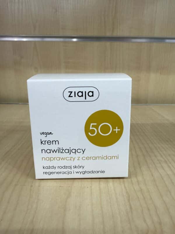 Ziaja Krem Nawilżający Naprawczy z Ceramidami 50+
