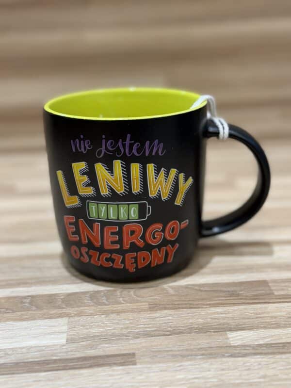 Kubek "Nie Jestem Leniwy, Jestem Energooszczędny"